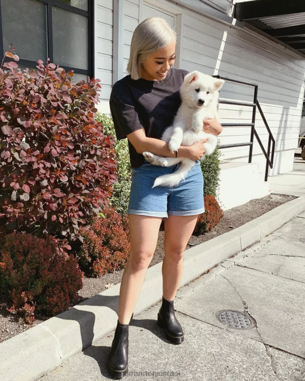 מגפי צ'לסי פלטפורמת עור רומטי וויומינג Dr. Martens ויומינג מבריק שחור הַנעָלָה N8BB842