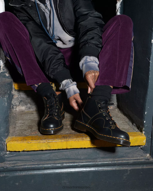 מגפי קוף וינטג' של כנסייה Dr. Martens וינטג' שחור חלק הַנעָלָה N8BB844