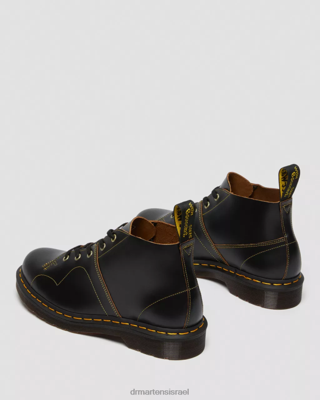 מגפי קוף וינטג' של כנסייה Dr. Martens וינטג' שחור חלק הַנעָלָה N8BB844