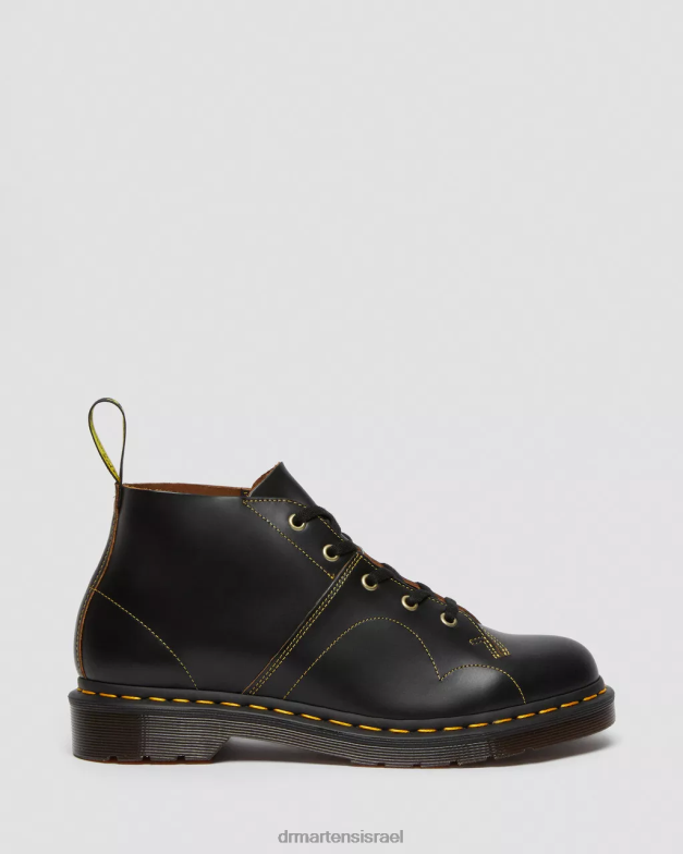 מגפי קוף וינטג' של כנסייה Dr. Martens וינטג' שחור חלק הַנעָלָה N8BB844