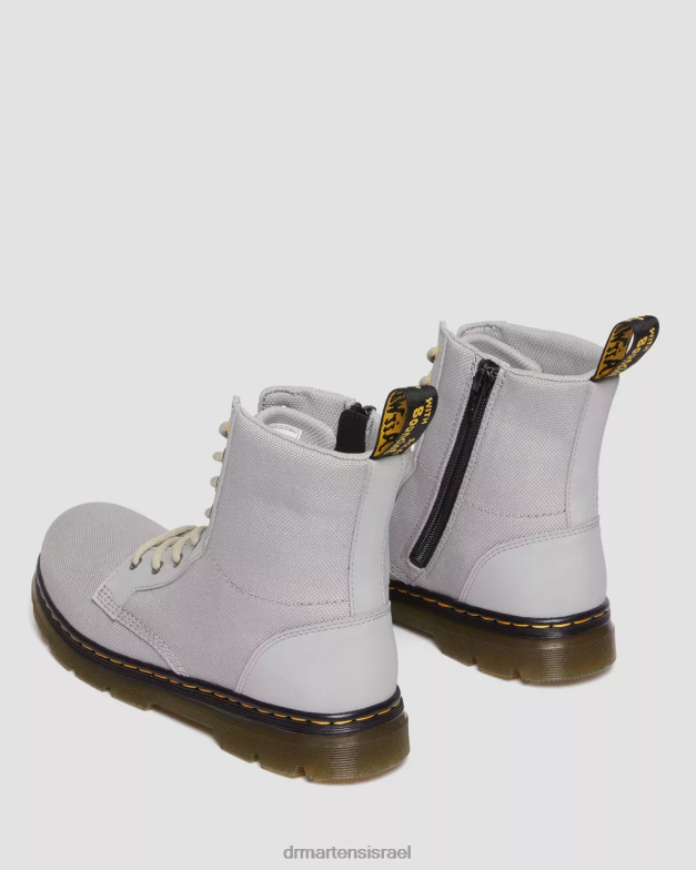נוער מסרק מגפיים פולי קשוחים במיוחד Dr. Martens אפור בינוני קשיח במיוחד וגומי הַנעָלָה N8BB8468