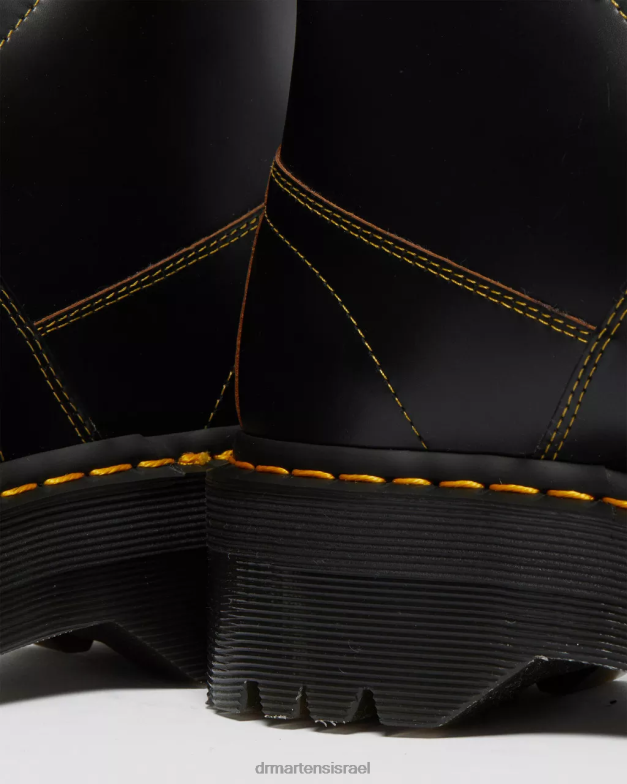 מגפי קוף פלטפורמת כנסייה Dr. Martens וינטג' שחור חלק הַנעָלָה N8BB848