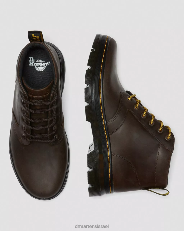 מגפיים מזדמנים מעור גרוני Dr. Martens סוס חום מטורף הַנעָלָה N8BB850