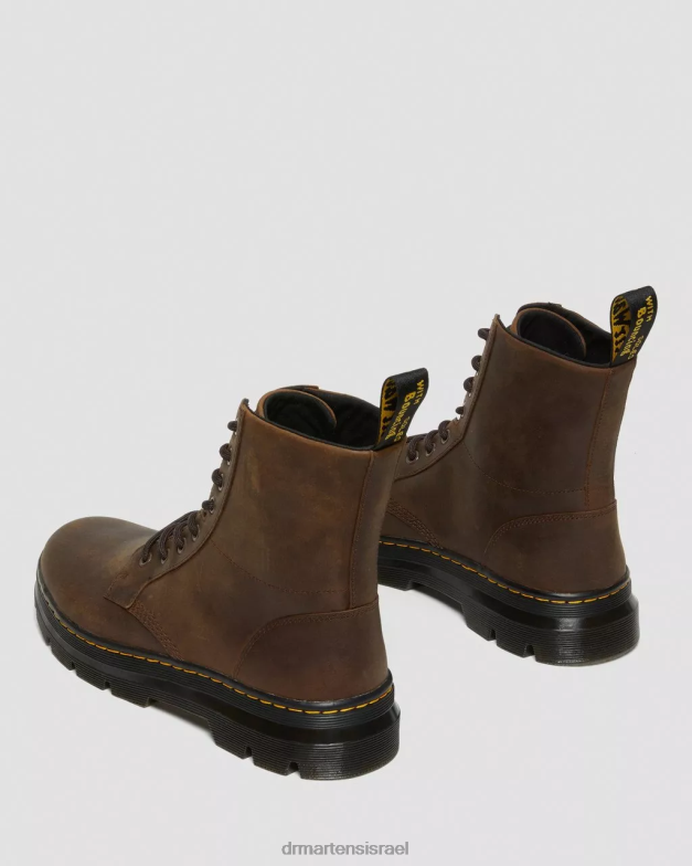 מסרק מגפיים מזדמנים מעור סוס מטורף Dr. Martens סוס חום מטורף הַנעָלָה N8BB853