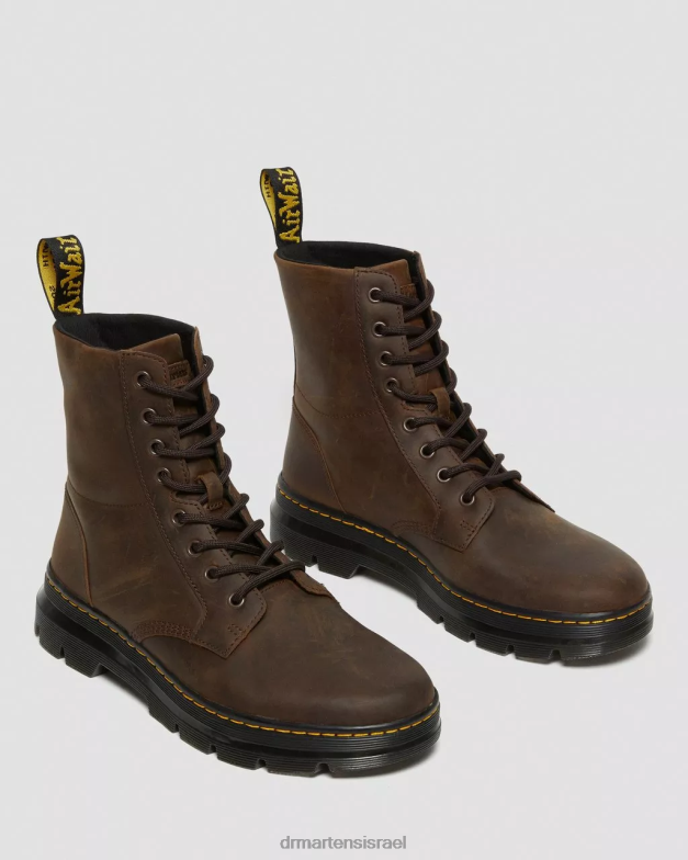 מסרק מגפיים מזדמנים מעור סוס מטורף Dr. Martens סוס חום מטורף הַנעָלָה N8BB853