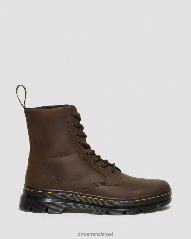 מסרק מגפיים מזדמנים מעור סוס מטורף Dr. Martens סוס חום מטורף הַנעָלָה N8BB853