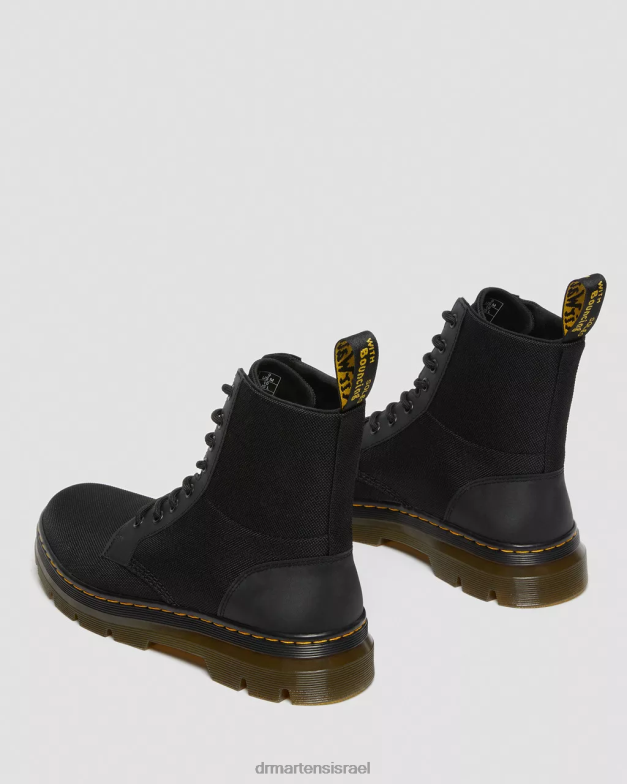 מסרקים מגפיים פולי קז'ואל Dr. Martens שחור פולי קשיח במיוחד וגומי הַנעָלָה N8BB863