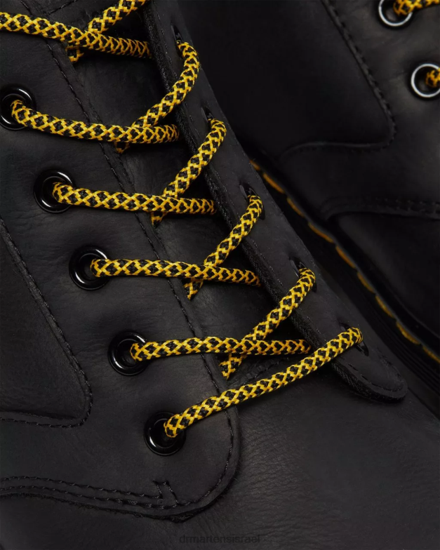 מגפיים מזדמנים מעור גרוני Dr. Martens ויומינג שחורה הַנעָלָה N8BB878