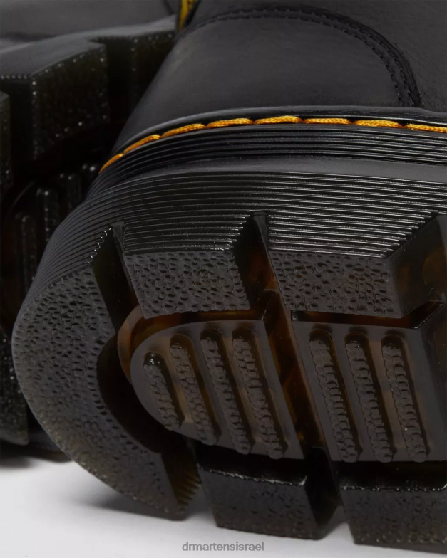 מגפיים מזדמנים מעור גרוני Dr. Martens ויומינג שחורה הַנעָלָה N8BB878