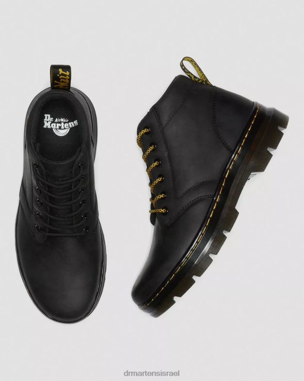 מגפיים מזדמנים מעור גרוני Dr. Martens ויומינג שחורה הַנעָלָה N8BB878