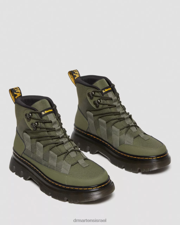 מגפיים קז'ואל מעור בורי Dr. Martens אייאקס ירוק חאקי & קשיח במיוחד והידרו הַנעָלָה N8BB881