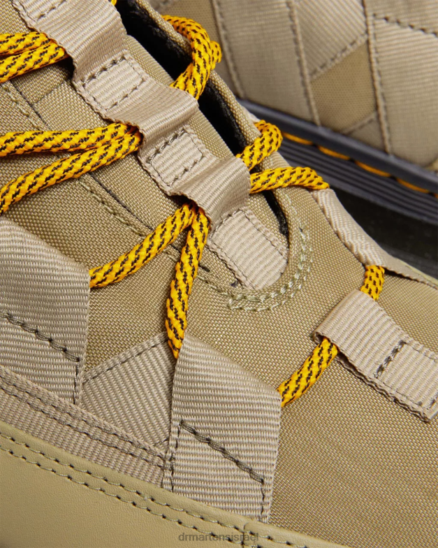 מגפי ניילון בורי ועור Dr. Martens ציקלון זית חיוור ניילון & lapstone הַנעָלָה N8BB8161