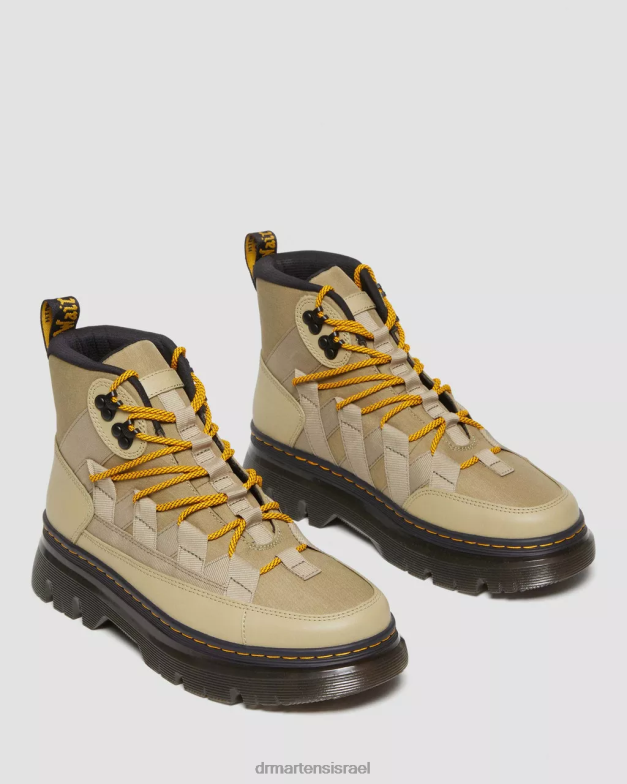 מגפי ניילון בורי ועור Dr. Martens ציקלון זית חיוור ניילון & lapstone הַנעָלָה N8BB8161