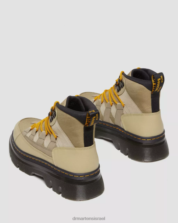 מגפי ניילון בורי ועור Dr. Martens ציקלון זית חיוור ניילון & lapstone הַנעָלָה N8BB8161