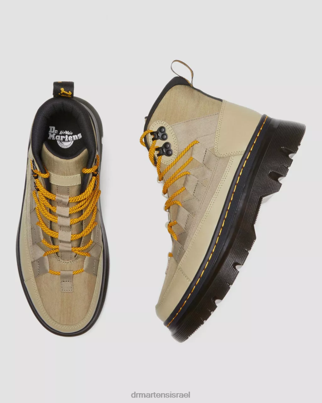 מגפי ניילון בורי ועור Dr. Martens ציקלון זית חיוור ניילון & lapstone הַנעָלָה N8BB8161