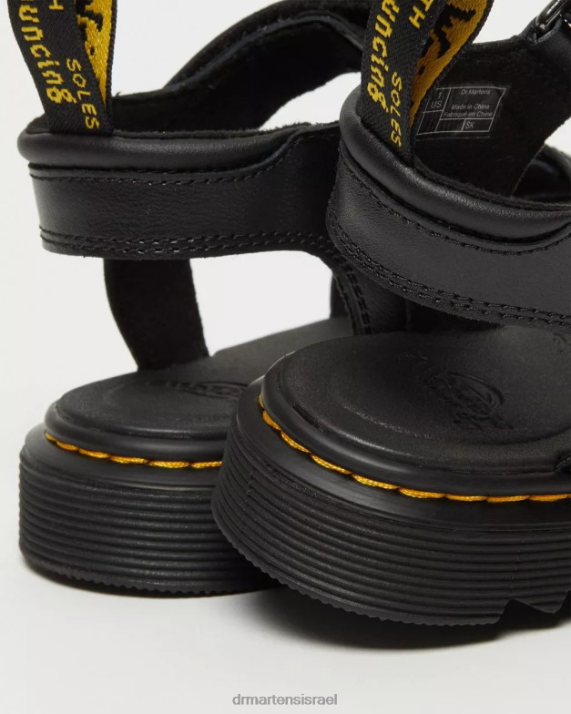 סנדלי רצועת עור ג'וניור קלייר Dr. Martens שחור t lamper הַנעָלָה N8BB8430