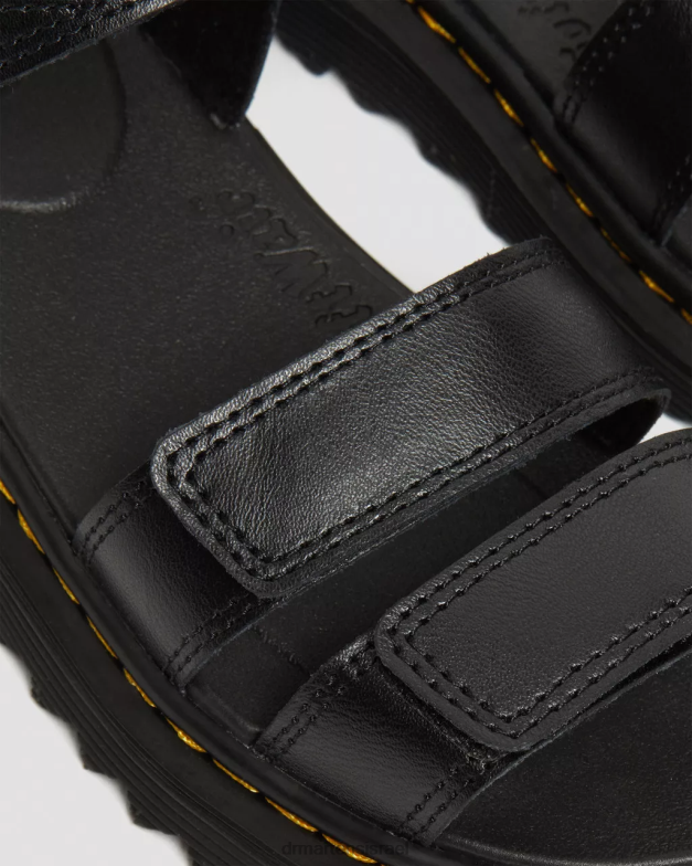 סנדלי רצועת עור ג'וניור קלייר Dr. Martens שחור t lamper הַנעָלָה N8BB8430