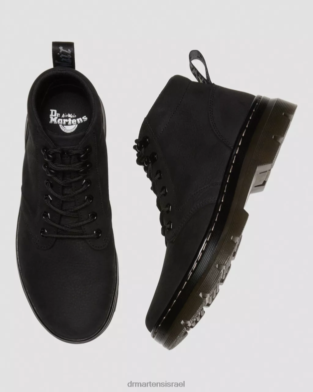 מגפי שימוש מעור נובוק בוני טחון Dr. Martens נובוק טחון שחור wp הַנעָלָה N8BB8108
