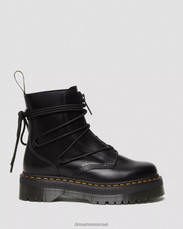 מגפי פלטפורמה מעור עם שרוכים של ג'ריק II Dr. Martens שָׁחוֹר הַנעָלָה N8BB864