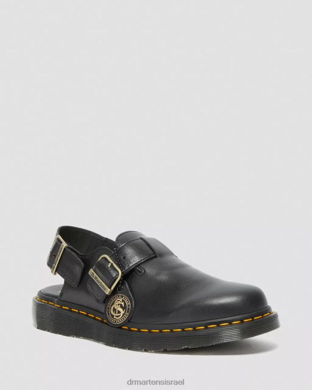 Jorge תוצרת אנגליה פרדות slingback מעור Dr. Martens שָׁחוֹר הַנעָלָה N8BB8347