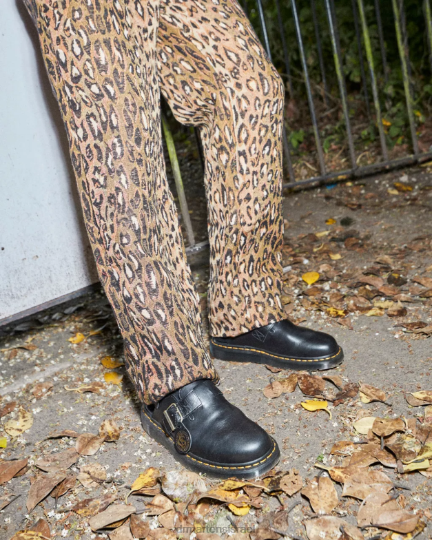 Jorge תוצרת אנגליה פרדות slingback מעור Dr. Martens שָׁחוֹר הַנעָלָה N8BB8347