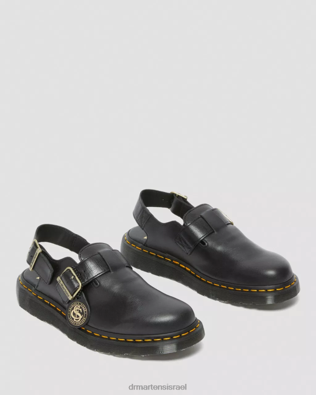 Jorge תוצרת אנגליה פרדות slingback מעור Dr. Martens שָׁחוֹר הַנעָלָה N8BB8347