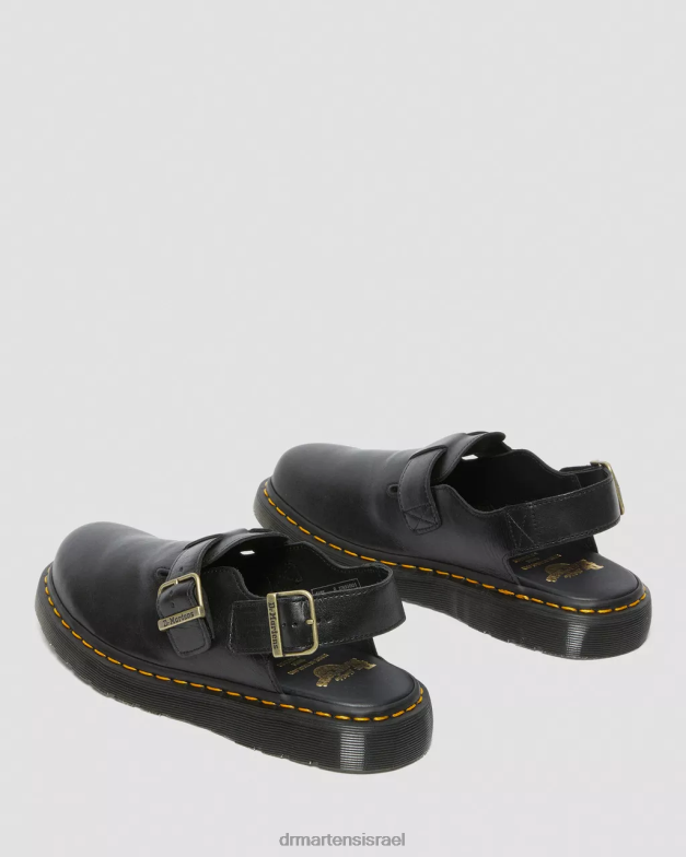 Jorge תוצרת אנגליה פרדות slingback מעור Dr. Martens שָׁחוֹר הַנעָלָה N8BB8347
