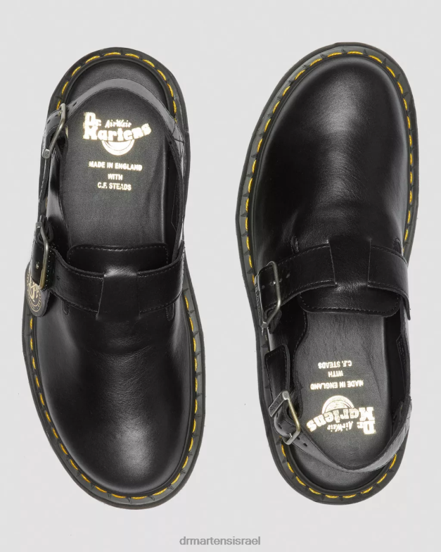 Jorge תוצרת אנגליה פרדות slingback מעור Dr. Martens שָׁחוֹר הַנעָלָה N8BB8347