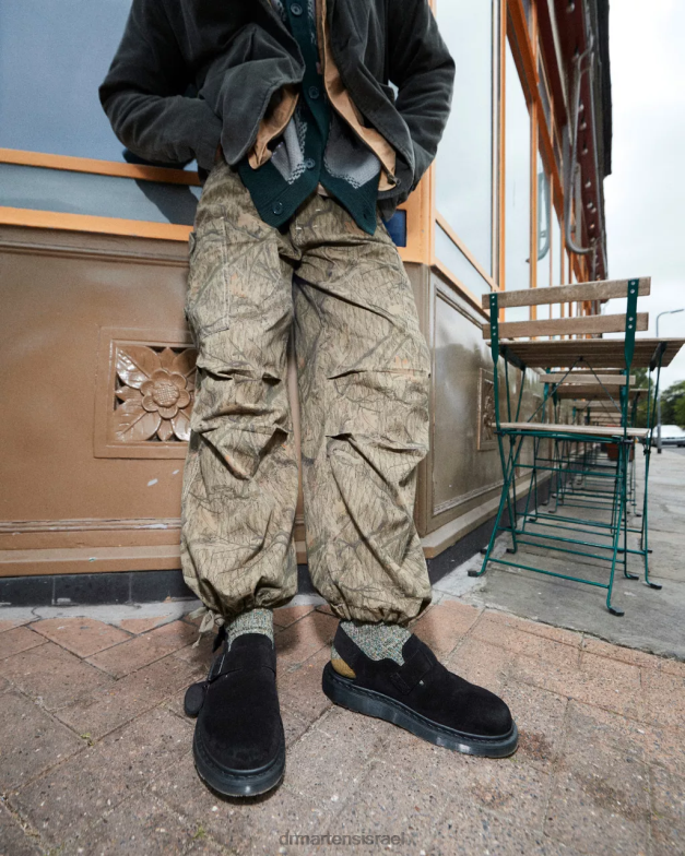 Jorge תוצרת אנגליה זמש slingbacks Dr. Martens שָׁחוֹר הַנעָלָה N8BB8343