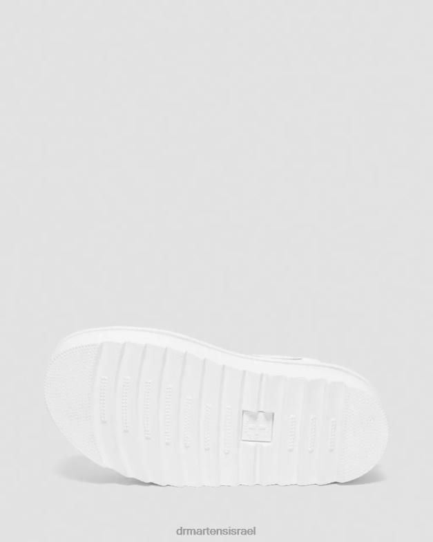 סנדלי רצועת פלטפורמה מעור מונו של Voss Dr. Martens הידרו לבן הַנעָלָה N8BB8277