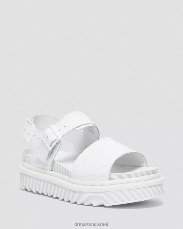 סנדלי רצועת עור מונו הידרו של Voss Dr. Martens הידרו לבן הַנעָלָה N8BB8352 סנדלי רצועת עור מונו הידרו של Voss Dr. Martens הידרו לבן הַנעָלָה N8BB8352