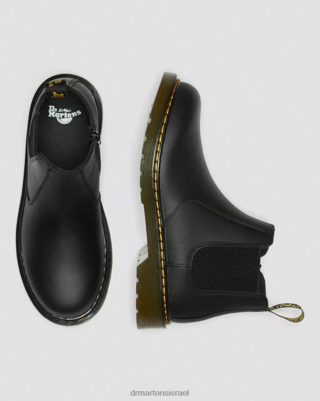 Youth 2976 softy t עור מגפי צ'לסי Dr. Martens שחור softy t הַנעָלָה N8BB8459