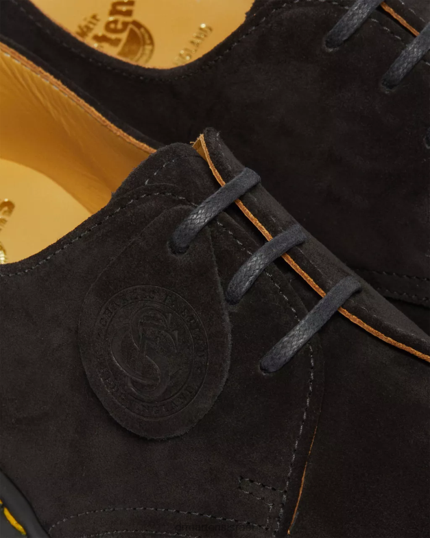 archie ii תוצרת אנגליה נעלי אוקספורד זמש Dr. Martens שחור רפלו זמש עגל mb הַנעָלָה N8BB8334