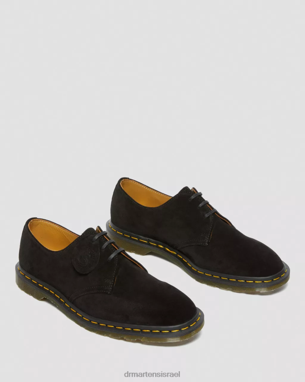 archie ii תוצרת אנגליה נעלי אוקספורד זמש Dr. Martens שחור רפלו זמש עגל mb הַנעָלָה N8BB8334
