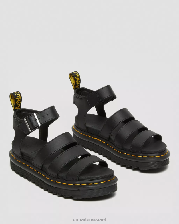 סנדלי רצועת עור של blaire הידרו Dr. Martens הידרו שחור הַנעָלָה N8BB8242