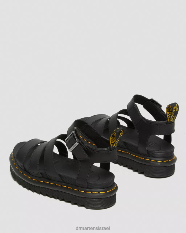 סנדלי רצועת עור של blaire הידרו Dr. Martens הידרו שחור הַנעָלָה N8BB8242