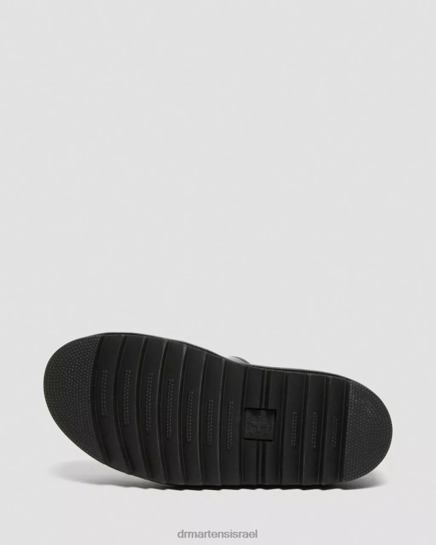 סנדלי רצועת עור פט של blaire Dr. Martens lucido שחור & פטנט מנורה הַנעָלָה N8BB8256