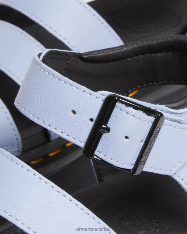 סנדלי רצועת פלטפורמה מעור blaire pisa Dr. Martens זן פיזה כחולה הַנעָלָה N8BB8265