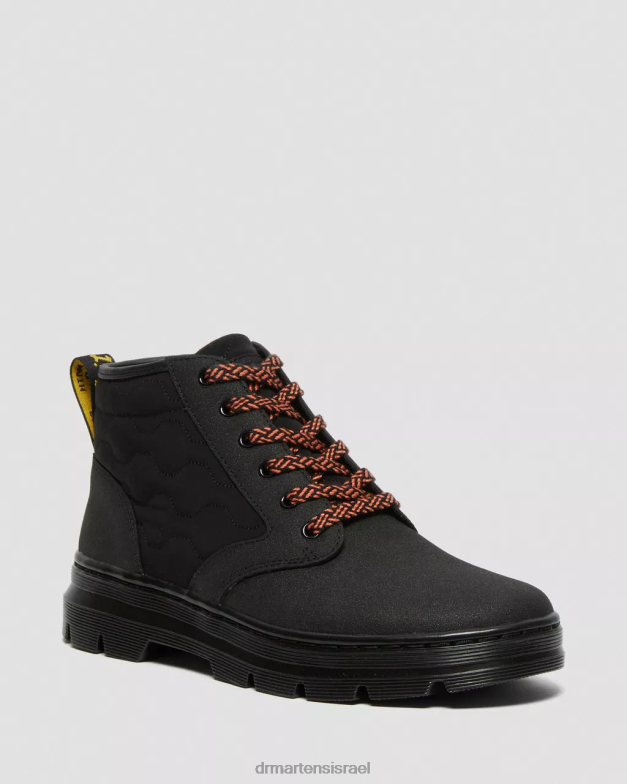 bonny ii מגפי עור כפולים Dr. Martens שחור כפול מקורי ופולי רך הַנעָלָה N8BB8148