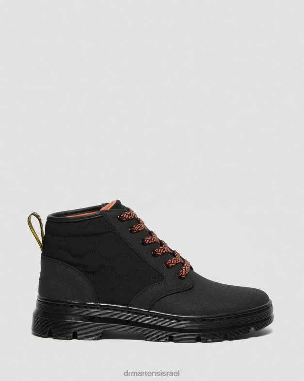 bonny ii מגפי עור כפולים Dr. Martens שחור כפול מקורי ופולי רך הַנעָלָה N8BB8148