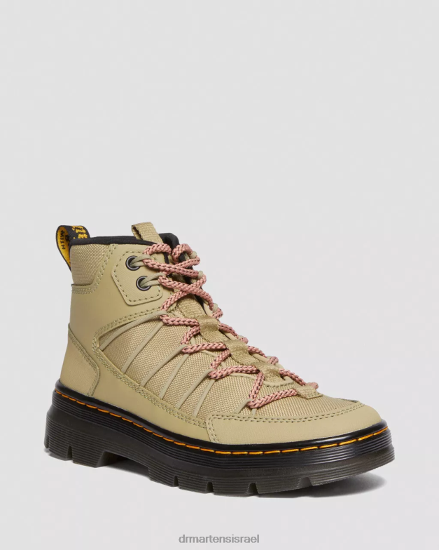 מגפי שרוכים קשוחים במיוחד של buwick Dr. Martens זית חיוור ajax & קשיח במיוחד והידרו הַנעָלָה N8BB8160