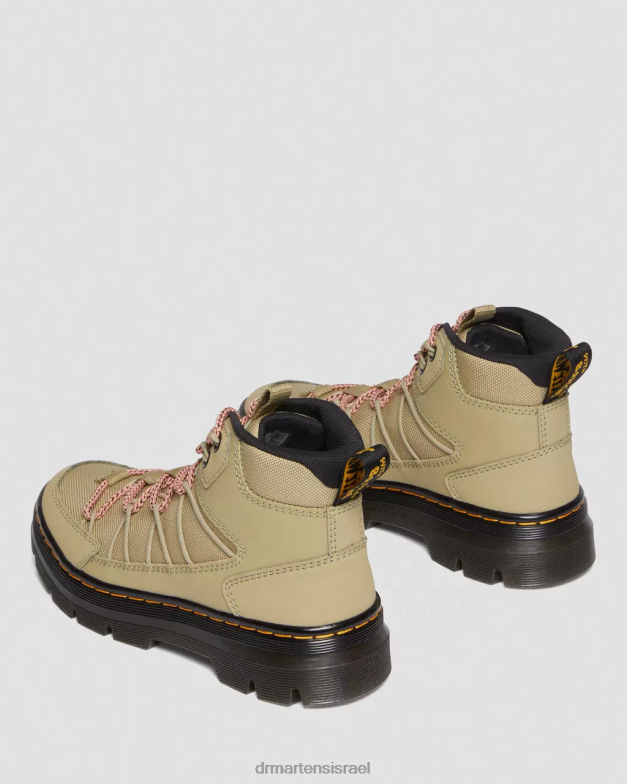 מגפי שרוכים קשוחים במיוחד של buwick Dr. Martens זית חיוור ajax & קשיח במיוחד והידרו הַנעָלָה N8BB8160