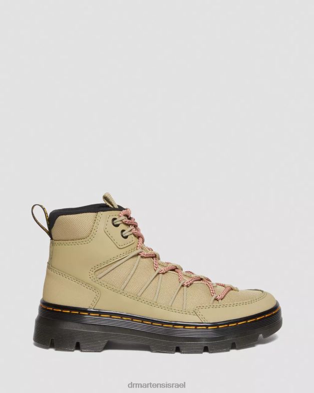 מגפי שרוכים קשוחים במיוחד של buwick Dr. Martens זית חיוור ajax & קשיח במיוחד והידרו הַנעָלָה N8BB8160