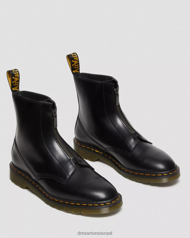 מגפיים חלקים של cabbott Dr. Martens שחור מלוטש חלק הַנעָלָה N8BB8387
