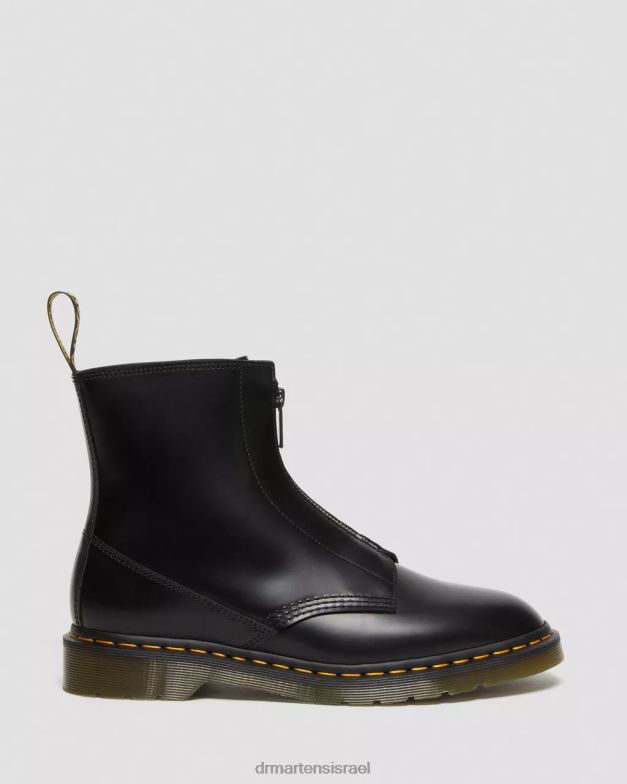 מגפיים חלקים של cabbott Dr. Martens שחור מלוטש חלק הַנעָלָה N8BB8387
