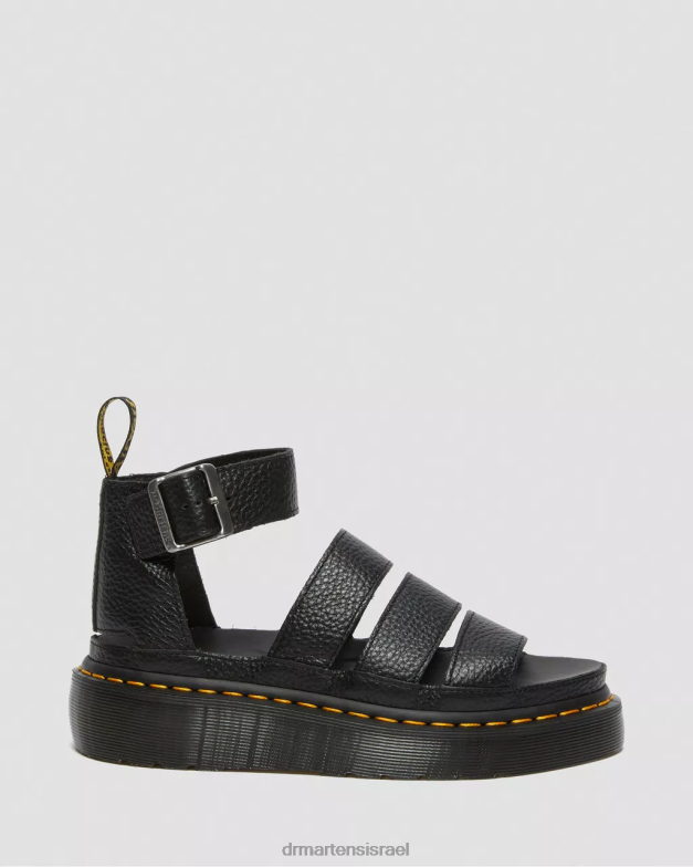 סנדלי פלטפורמה מעור clarissa ii Dr. Martens נאפה טחינה שחורה הַנעָלָה N8BB8274