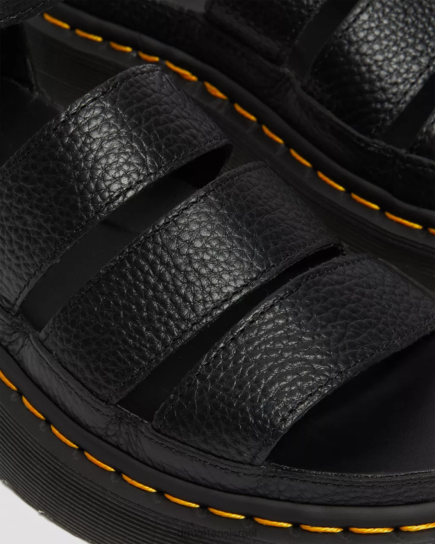 סנדלי פלטפורמה מעור clarissa ii Dr. Martens נאפה טחינה שחורה הַנעָלָה N8BB8274