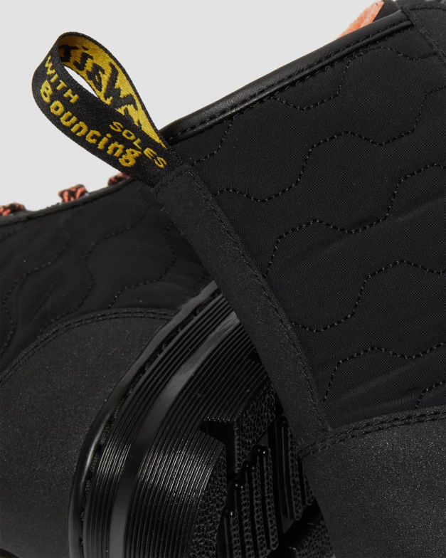 combs ii מגפי עור כפולים Dr. Martens שחור כפול מקורי ופולי רך הַנעָלָה N8BB8197