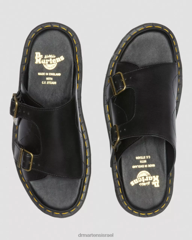 סנדלי עור של dayne תוצרת אנגליה Dr. Martens שָׁחוֹר הַנעָלָה N8BB8358