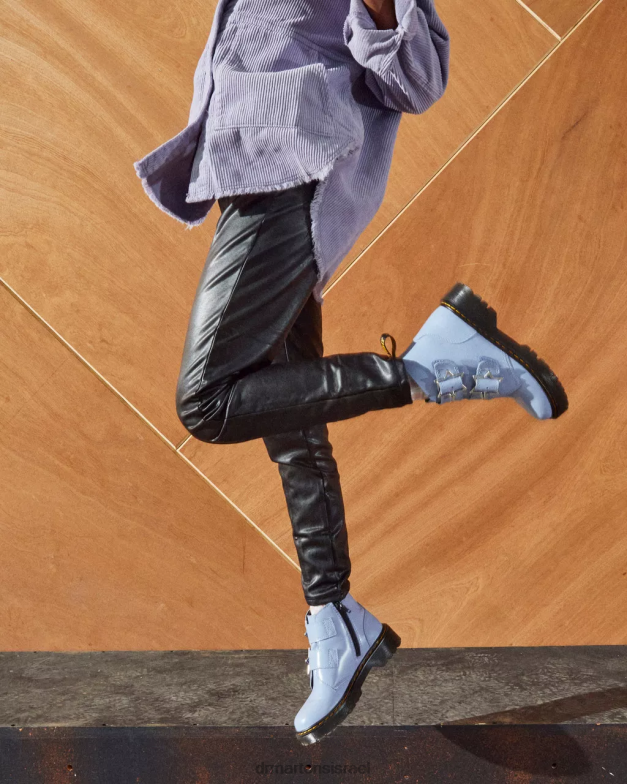 מגפי עור ג'וניור devon bex Dr. Martens זן כחול ליסום הַנעָלָה N8BB8453